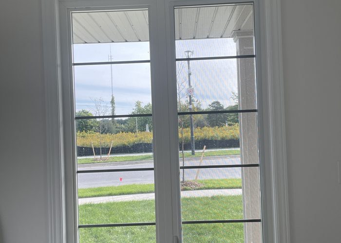 Whitby roller shades installation
